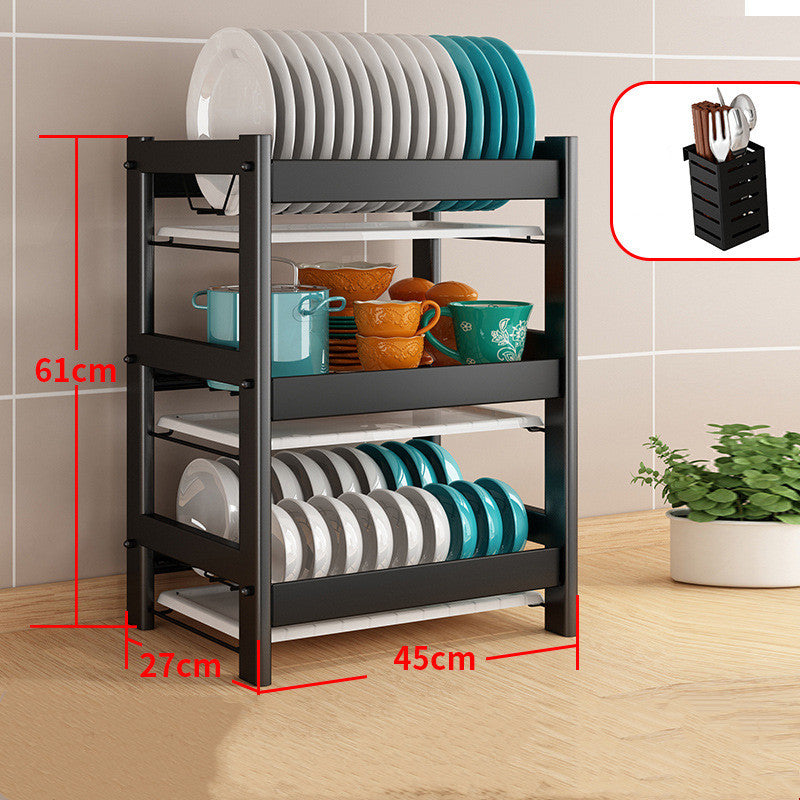 Kitchen Dish Drying Rack – Multi-Layer Drain Rack for Tableware Storage