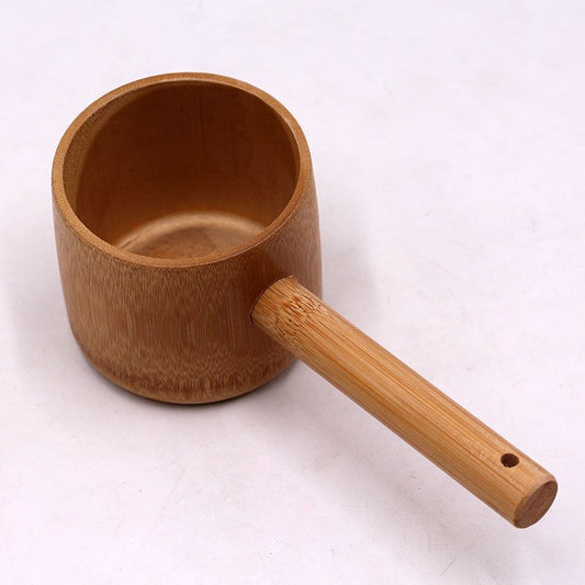 Bamboo Water Scooping Ladle with Handle – Garden & Household Dipper