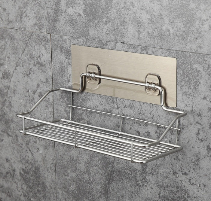 Wall-Mounted Storage Rack – Seamless Adhesive Shelf for Kitchen