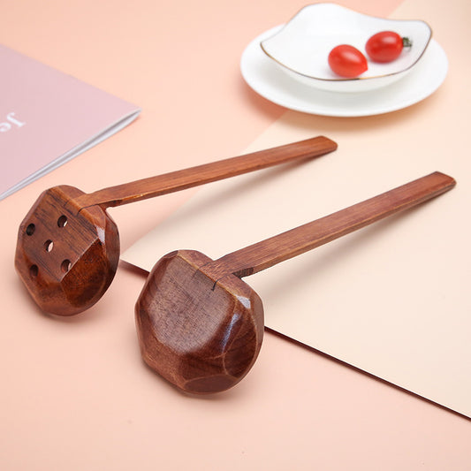 Bamboo Slotted Ladle – Kitchen & Hot Pot Serving Spoon