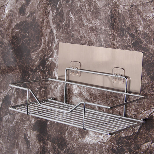 Wall-Mounted Storage Rack – Seamless Adhesive Shelf for Kitchen