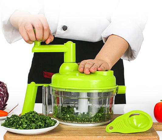 Manual Vegetable Cutter – Hand-Operated Food Chopper (1.2 L Capacity)