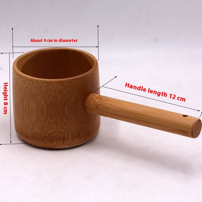 Bamboo Water Scooping Ladle with Handle – Garden & Household Dipper