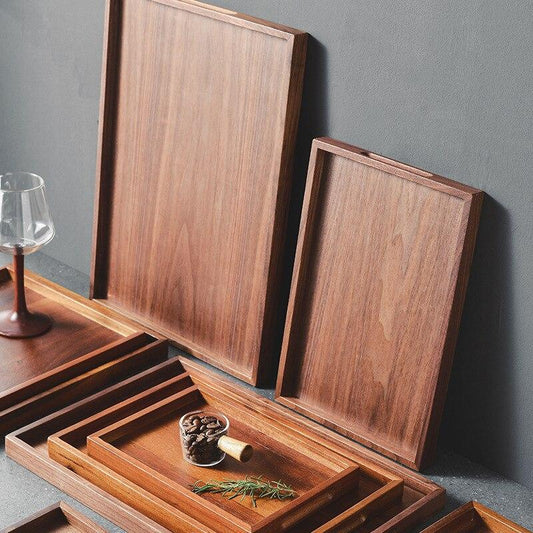 Maetha Solid Wood Serving Tray – Hand-Polished Wooden Tray