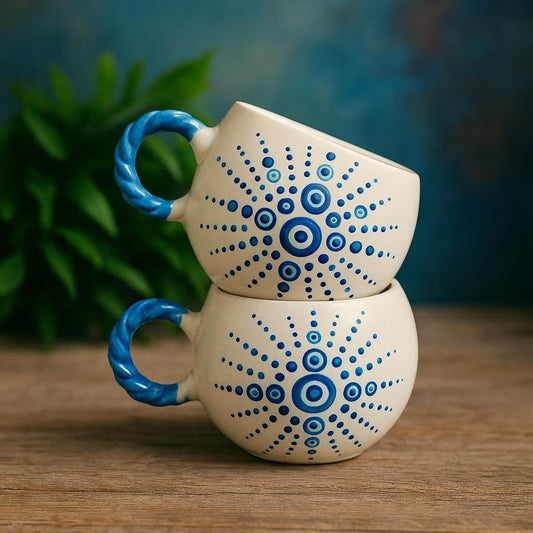 Handmade Ceramic Espresso Mugs – Set of 2 (100 ml)